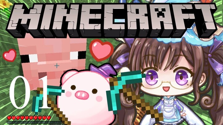 TEMENIN BELAJAR MENKREP! Minecraft Newbie Part 01 #Vtuber #VtuberIndonesia