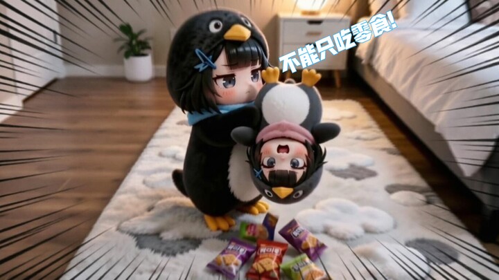 การกินอาหารเพื่อสุขภาพนี่แหละคือลูกเพนกวินที่แสนดี～