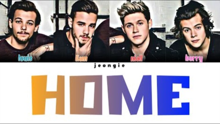 One Direction - Home (Color Coded - Lyric) (slowed)