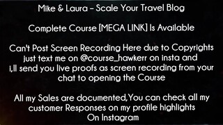 Mike & Laura Course Scale Your Travel Blog Download