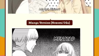 animanga Comparation Tanaka-kun  wa itsumo kedaruge