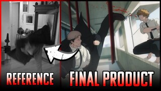 When Mappa Animators do their own stunts | Chainsaw Man Animation Breakdown + Manga Comparison Ep 10