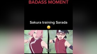 Sakura vs Sarada 😯 Sakura naruto sasuke sarada style flow badass anime manga epic viral training fy