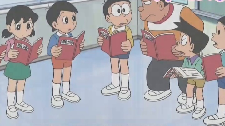 Although Nobita is useless, he can really stand up for Shizuka when she is in danger!!!