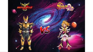 Kamen Rider Kuuga (Rising Ultimate Form) Vs Cure Black (Golden Form & Super Form/Version 2)