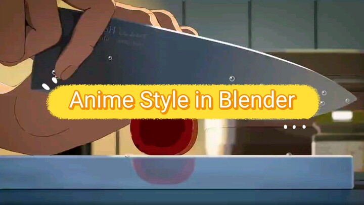 Anime style in blender