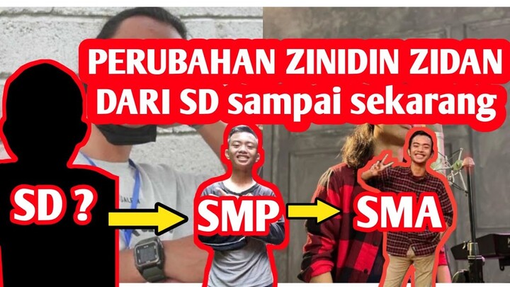 zinidin Zidan waktu SD lucu banget || perubahan dari masa ke masa zinidin Zidan
