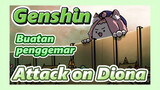[Genshin, Buatan penggemar] Attack on Diona