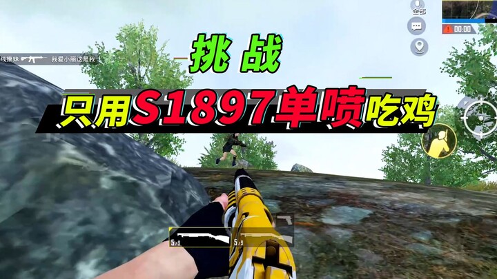 Assault player Honey Badger: Challenging a chicken dinner with just two S1897 shotguns, broke with n