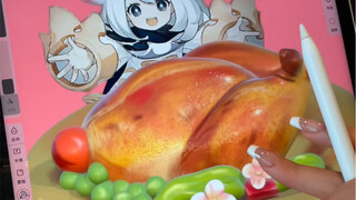 ผมขอแสดงวิธีแปลงไก่ย่างให้เป็น Paimon