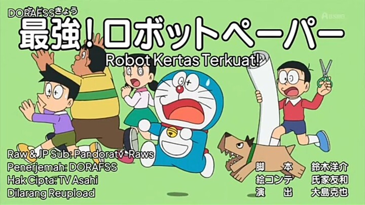 Doraemon Sub Indo & Eng Terbaru 631 AB_ Awan setengah jalan-jalan & Robot kertas