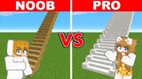 NOOB VS PRO: LONGEST STAIRCASE BUILD CHALLENGE in Minecraft!  (Tagalog)