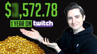 How Much Money I Made My 1st Year On Twitch - An Exact Breakdown of My Income