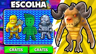 NOVAS SKINS GRÁTIS PARA RESGATAR NO STUMBLE GUYS [ESCOLHA A SUA FAVORITA E GANHE] - VEJA COMO! 😱