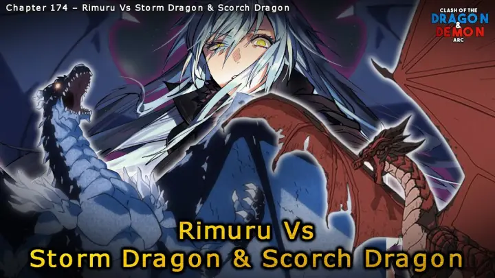 Rimuru Vs Storm Dragon & Scorch Dragon | That Time I Got Reincarnated As A Slime | WN-CHP:174