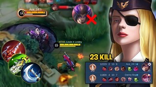 23Kills!! Lesley ONE SHOT = ONE KILL🔥TOP GLOBAL LESLEY - MLBB