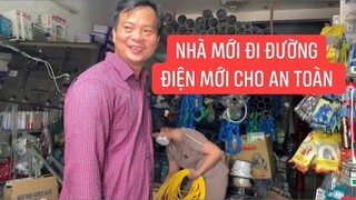 Nhà 5 bé mồ côi cha được MTQ hỗ trợ làm lại toàn bộ đường điện mới...!