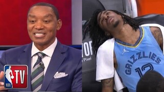 NBA GAMETIME | Isiah Thomas on Ja Morant leaving arena in pain after Grizzlies big lose to Warriors