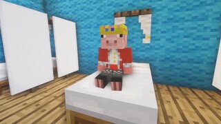 Minecraft: The life of the pig god, the pig god is immortal!