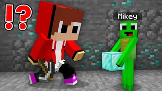 Maizen: Mikey Became an Enderman vs JJ in minecraft Mizen Mazien Baby Mikey and JJ