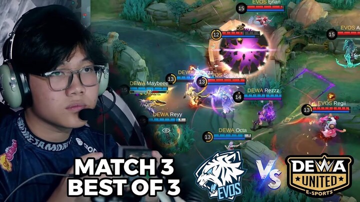 Math Penentuan Evos Dan Dewa!! Gak Ada Yang Mau Ngalah!! - Evos vs Dewa Match 3