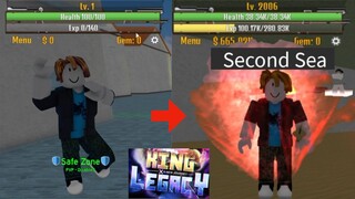 FAST GUIDE to LEVEL UP from 1-2200 and reach SECOND SEA|KING LEGACY