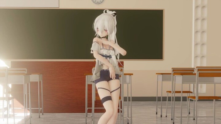 [Classroom/Skadi Swimsuit/Weak Sound HAKU] All are white-haired and red-eyed