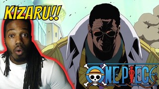 One Piece Reaction -  Episode 401-402 (Blind Reaction) - ADMIRAL KIZARU RAMPAGE - HE'S UNSTOPPABLE