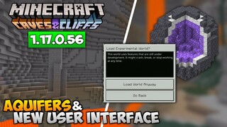 UPDATE! MCPE BETA VERSI TERBARU 1.17.0.56 - AQUIFERS & NEW USER INTERFACE