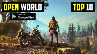 Top 10 New OPEN WORLD Games for android 2023 l 10 best open world games for android