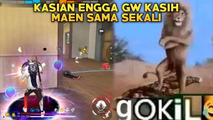 Yah kasian Ga Gw Kasih Maen Sama Sekali😂 Makanya Gini Cara Maen Yang Bener - Free Fire Gameplay