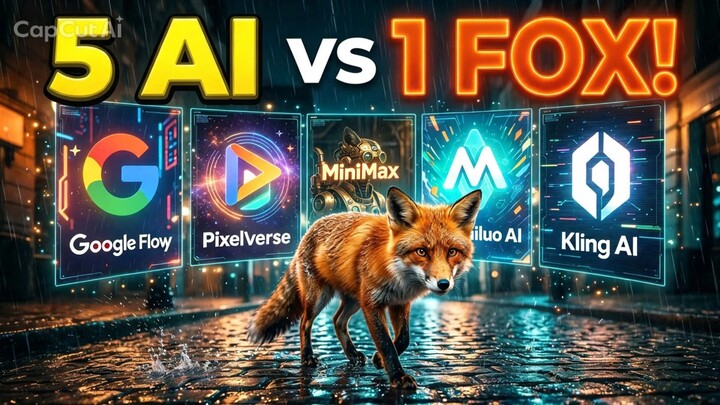 I Tested 5 AI Video Generators… Which Fox Looks REAL? 🦊😱#AI #AIVideo #AIVideoGenerator #AICompare