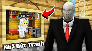 TÔ GÀ THỬ THÁCH 24H XÂY HẦM BÊN TRONG BỨC TRANH TRÁNH KHỎI QUÁI VẬT SLENDER MAN