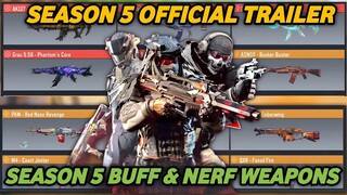 *NEW* Season 5 Characters Trailer + Season 5 Buff And Nerf Weapon Adjustment Cod mobile Leaks 2024