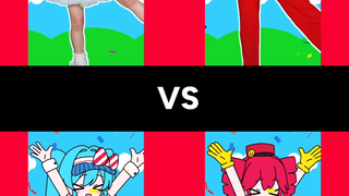 我有点好奇我的编舞和原版并排在一起看起来怎么样，所以搞了个对比视频为了好玩而已[初音未来_大笑][初音未来_大笑]