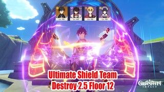 Ultimate Shield Team Destroy 2.5 Floor 12 - Team Comp You've Never Tried