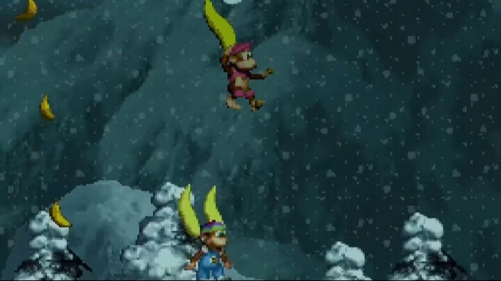 Tiny Kong 和 Dixie Kong 在冰凍狀態下 ❄️🐒