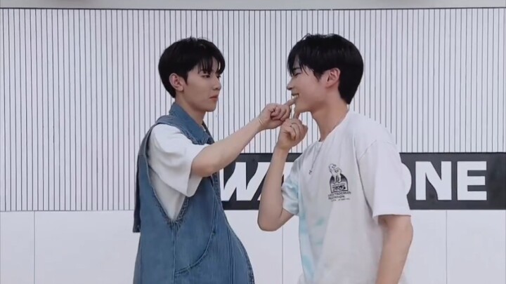 【ZB1】戳胸口！戳脸颊！跳双人舞夹带私货啊啊啊啊你们俩笑的好开心！！！！！！嗑鼠我算了 互跳jelly pop和hot summer