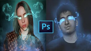 GLOWING EYE/SMOKE EFFECT USING PHOTOSHOP CS6