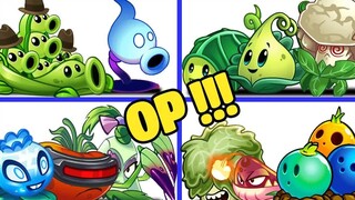 Đội bốn người chơi Super Plant PvZ 2 đấu với Đội Zombie - Pea Pod x Pokra x Head Butter x Turkey Pul