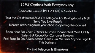 (29$)Opthink With Everyday spy course download