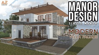 LifeAfter: SINGLE MANOR - Modern Villa Facade | Manor Design | Tutorial