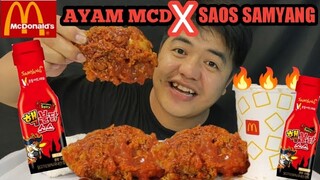 GOKIL!! PAKET AYAM MCD PAKE SAOS SAMYANG 🔥🔥 DAN MINUM COCA-COLA 🔥🔥