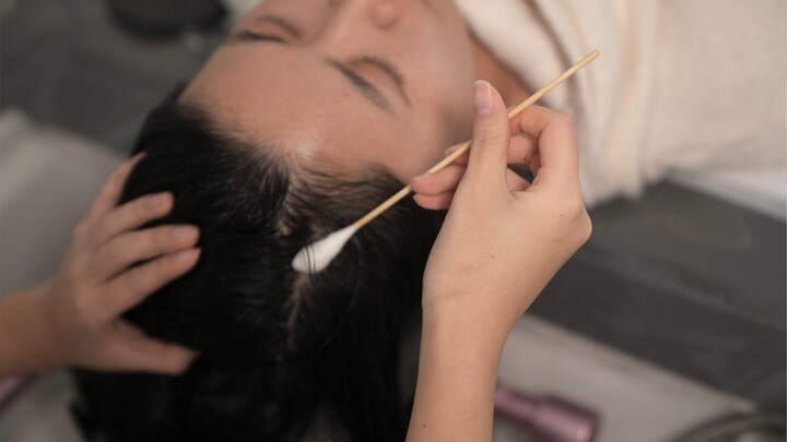 Dry scalp cleansing and care | Immersive scalp care massage~