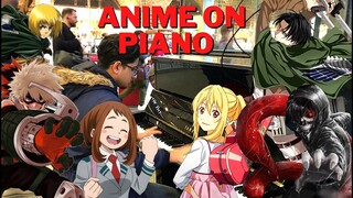 Playing ANIME SONGS on the Piano in Public! (Jan 2020 - Mar 2020)