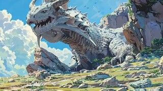 AI pic: Fushahui's Brave Team Travel Log - Dragons Lurking in the Stone Sea Plains