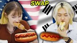 American & Korean Teen Swap American Korean style Hot Dogs