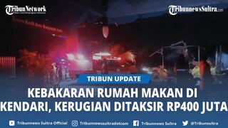 Kebakaran Rumah Makan di Jalan Madusila Kota Kendari Sultra, Kerugian Ditaksir Rp400 Juta