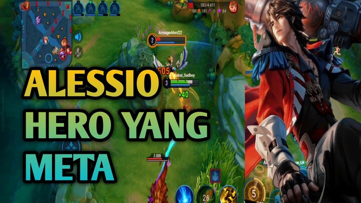 MUSUH LANGSING MERIANG KENA SKILL ALESSIO | GAMEPLAY HONOR OF KINGS
