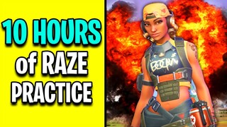 Valorant: Results from 10 Hours of Practicing RAZE! (Tricks & Mechanics)